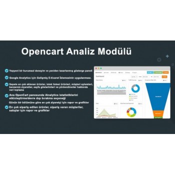 Opencart Google Analytics Modülü Opencart Google Analytics Modülü