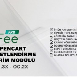 Opencart Ücret/İndirim Modülü Pro Opencart Ücret/İndirim Modülü Pro
