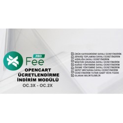 Opencart Ücret/İndirim Modülü Pro